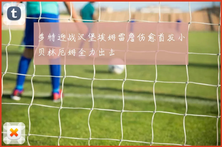 多特迎战汉堡埃姆雷詹伤愈首发小贝林厄姆全力出击